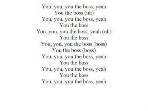 the boss song lyrics